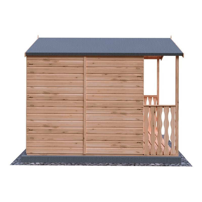 Loxley 7' x 7' Broadway Summer House With Veranda | Sheds.co.uk
