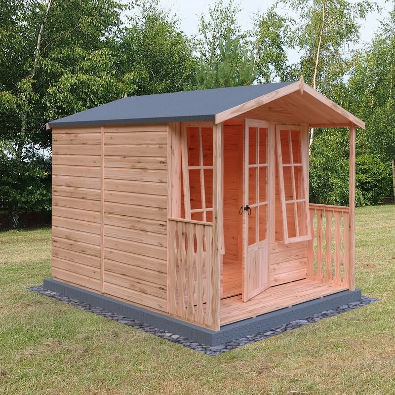 Loxley 7' x 7' Broadway Summer House With Veranda | Sheds.co.uk