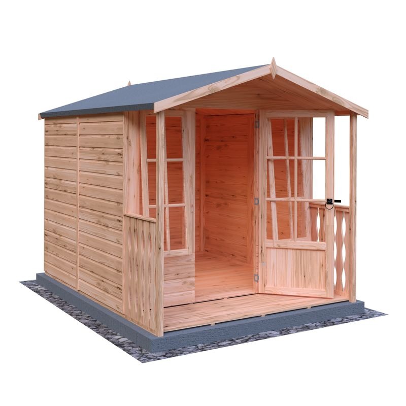 Loxley 7' x 7' Broadway Summer House With Veranda | Sheds.co.uk