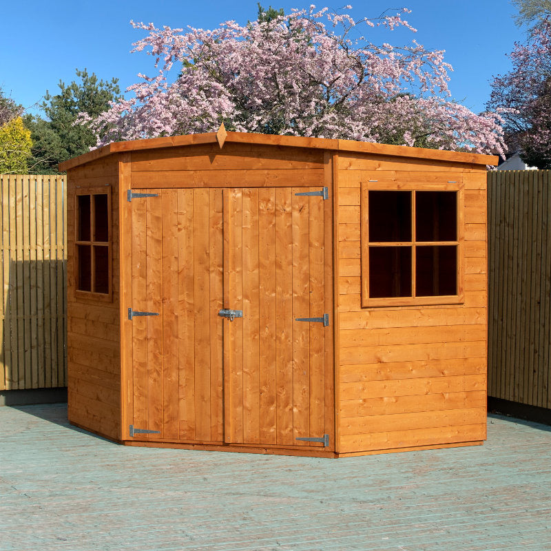 Loxley 7' x 7' Shiplap Corner Shed | Sheds.co.uk