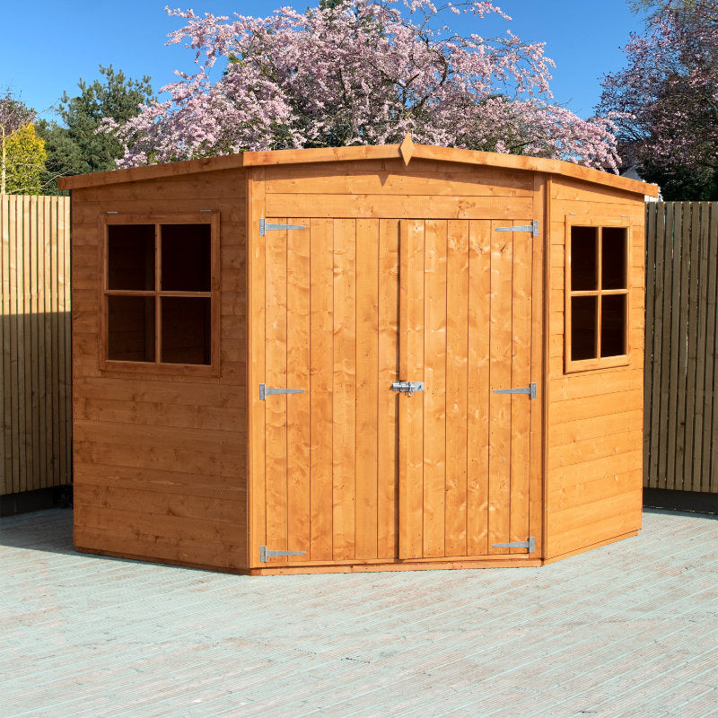 Loxley 8' x 8' Shiplap Corner Shed | Sheds.co.uk