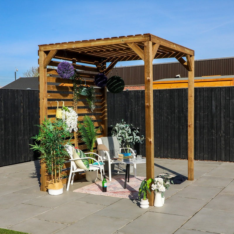 Adley 2m x 2m Modern Wooden Pergola | Sheds.co.uk