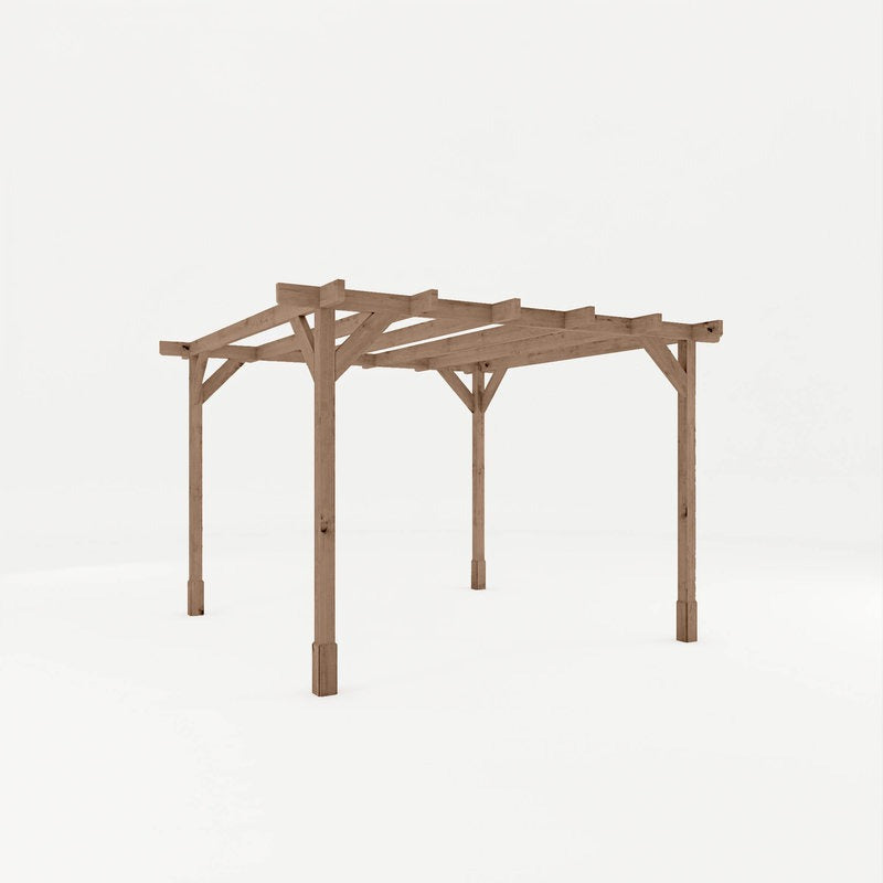 Adley 3m x 3m Traditional Wooden Pergola | Sheds.co.uk