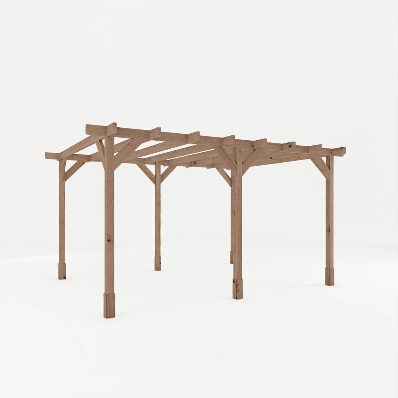 Adley 3m x 4m Traditional Wooden Pergola | Sheds.co.uk