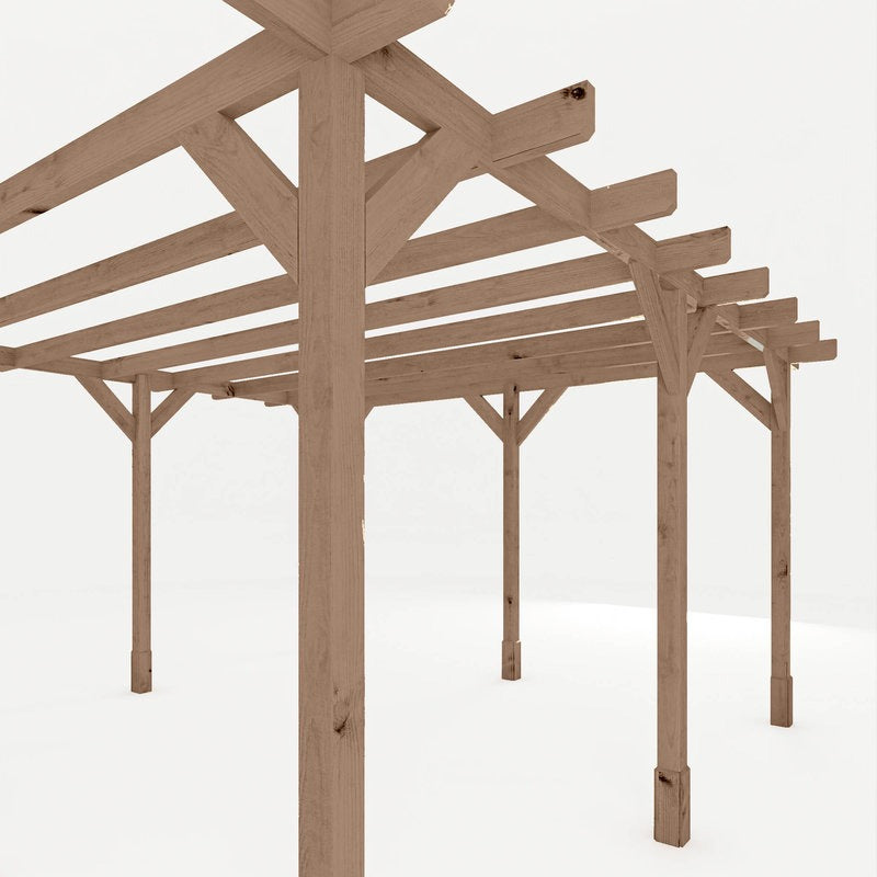 Adley 4m x 4m Traditional Wooden Pergola | Sheds.co.uk
