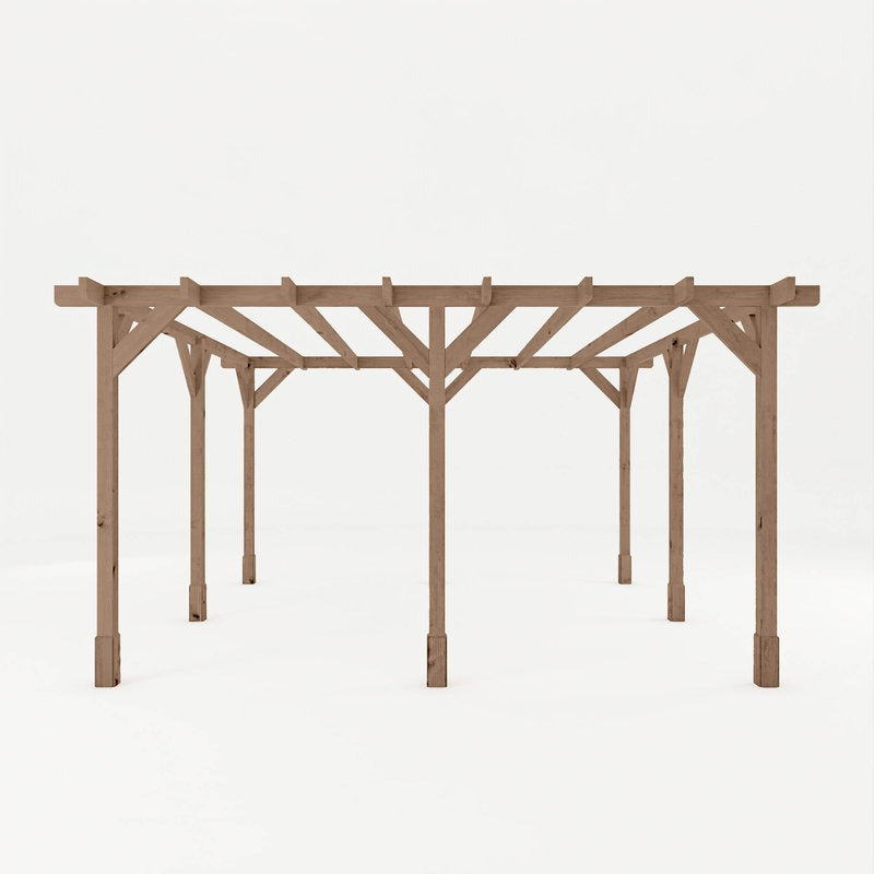 Adley 4m x 4m Traditional Wooden Pergola | Sheds.co.uk