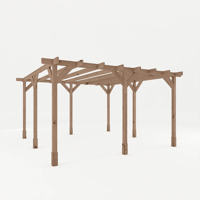 Adley 4m x 4m Traditional Wooden Pergola | Sheds.co.uk