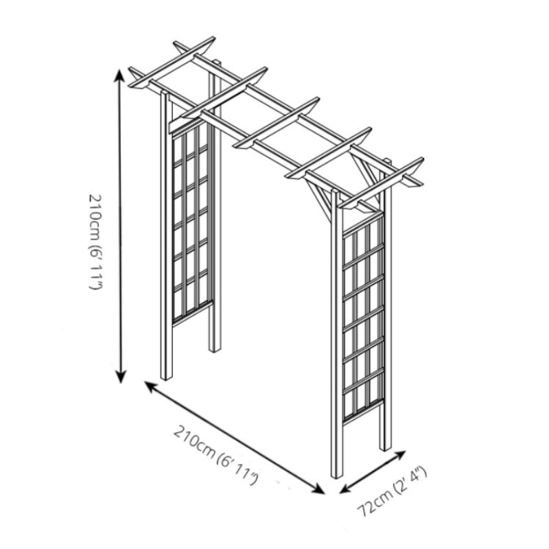 Adley Daffodil Garden Arch | Sheds.co.uk