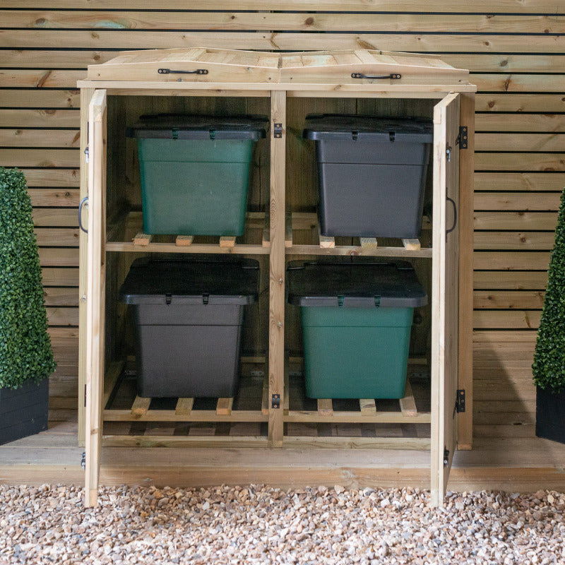 Garden Village 4 Recycle Box Store | Sheds.co.uk