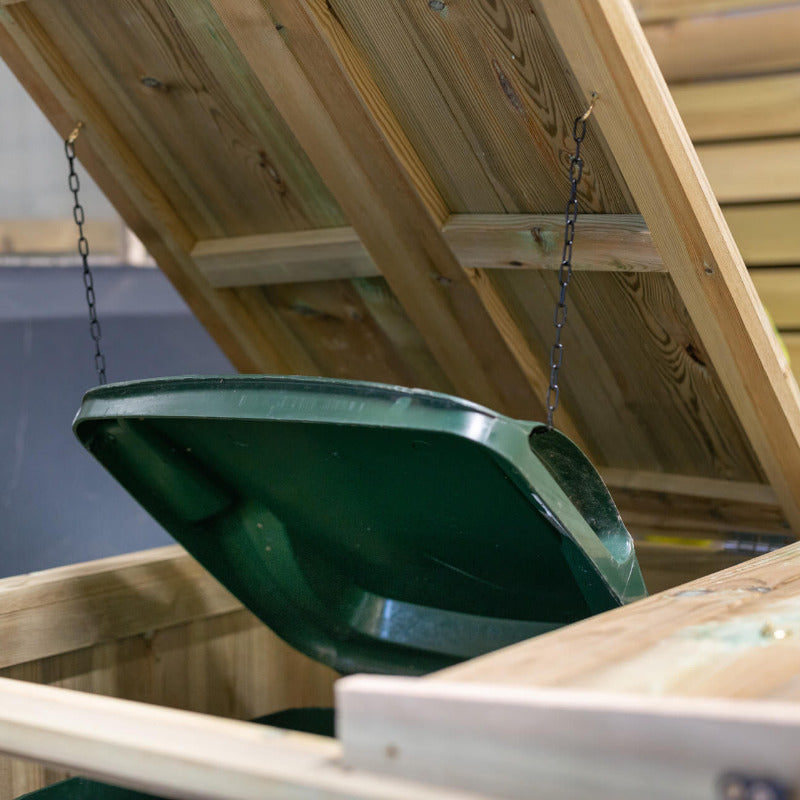 Garden Village Quad Wheelie Bin Store - 240L | Sheds.co.uk