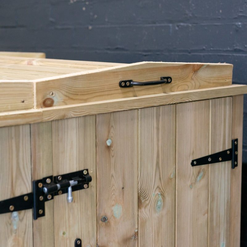 Garden Village Sextet Wheelie Bin Store - 140L | Sheds.co.uk
