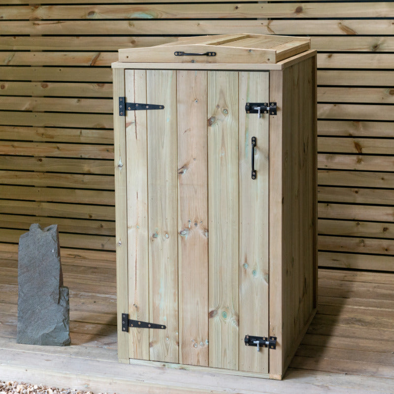 Garden Village Single Wheelie Bin Store - 240L | Sheds.co.uk