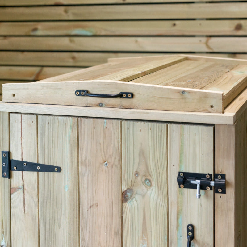 Garden Village Single Wheelie Bin Store - 240L | Sheds.co.uk