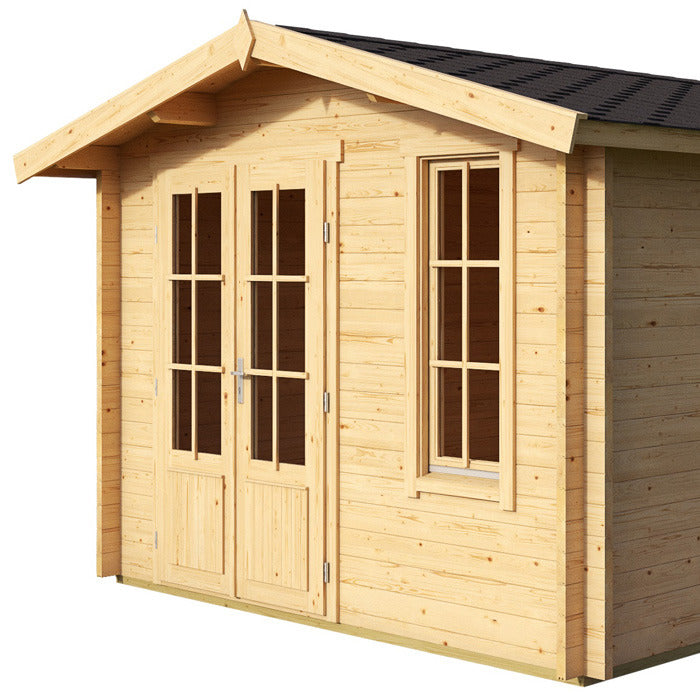 Greenway 3m x 4.8m Arden Log Cabin - 44mm | Sheds.co.uk