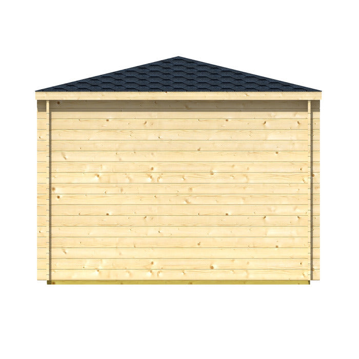 Greenway 4.48m x 2.8m Ashdown Corner Log Cabin - 40mm | Sheds.co.uk