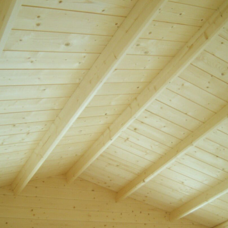 Loxley 3.6m x 3.6m Harrow Log Cabin - 28mm | Sheds.co.uk