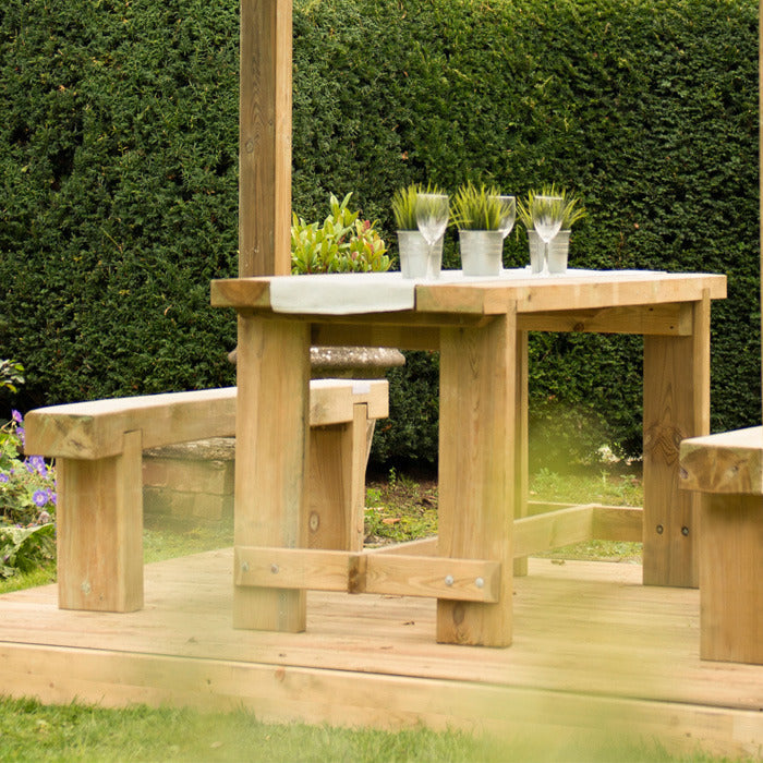 Hartwood 1.2m Sleeper Bench | Sheds.co.uk