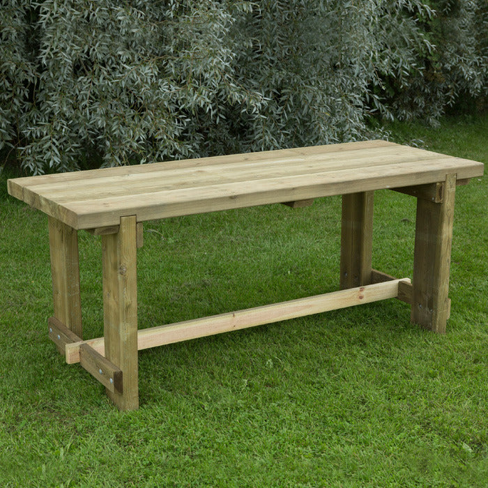 Hartwood 1.8m Sleeper Garden Table | Sheds.co.uk
