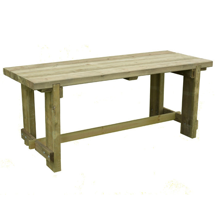 Hartwood 1.8m Sleeper Garden Table | Sheds.co.uk