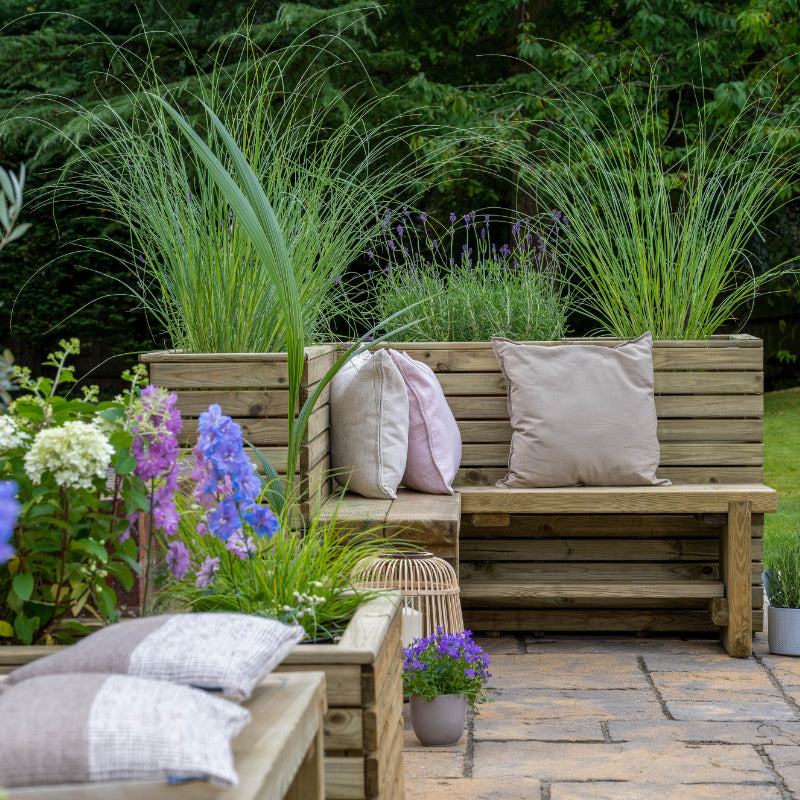 Hartwood 160cm Linear Corner Planter | Sheds.co.uk