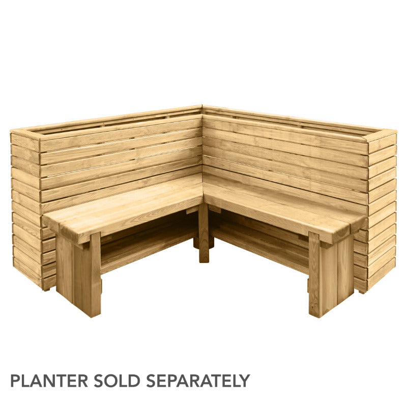 Hartwood 160cm Linear Corner Planter | Sheds.co.uk