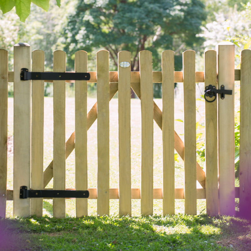 Hartwood 3' x 3' Heavy Duty Pale Picket Gate | Sheds.co.uk