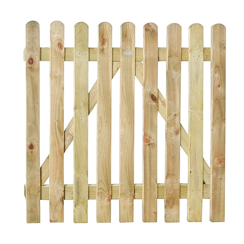 Hartwood 3' x 3' Heavy Duty Pale Picket Gate | Sheds.co.uk
