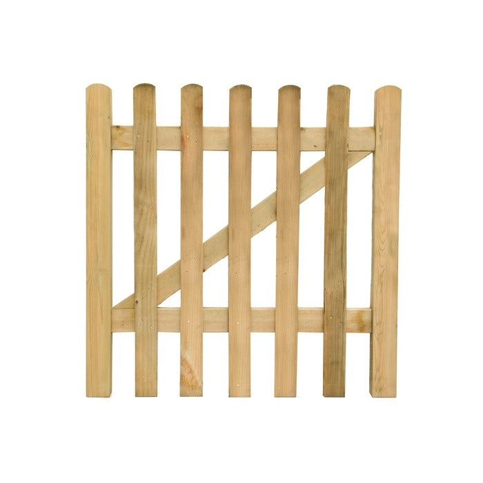 Hartwood 3' x 3' Pressure Treated Pale Picket Gate | Sheds.co.uk