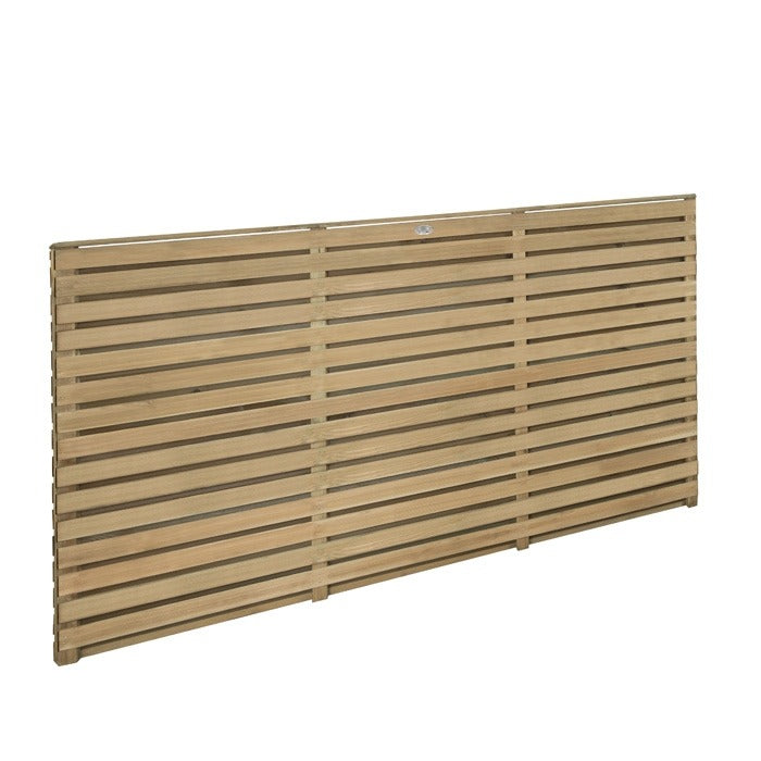 Hartwood 6' Pressure Treated Contemporary Double Slatted Fence Panel | Sheds.co.uk