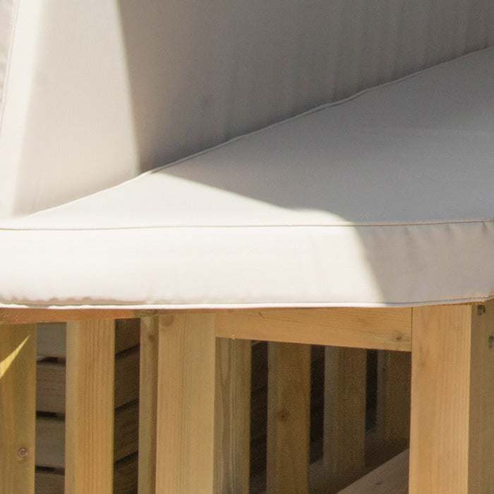 Hartwood 3m Premium Hexagonal Gazebo With Cedar Roof | Sheds.co.uk