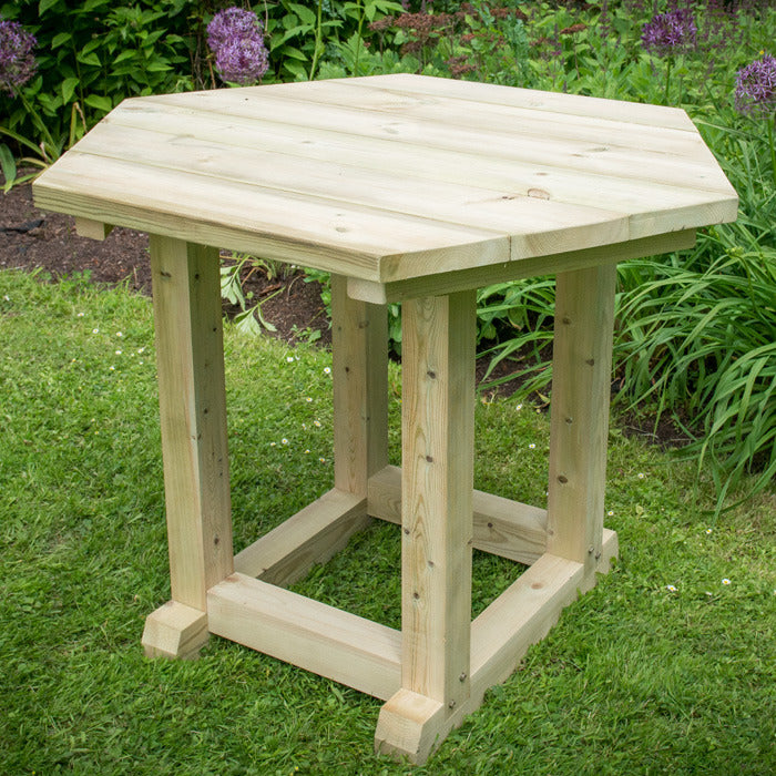 Hartwood 3m Premium Hexagonal Gazebo With Timber Roof | Sheds.co.uk