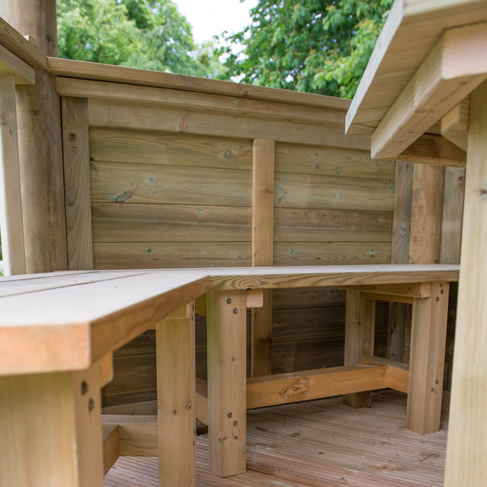 Hartwood 3m Premium Hexagonal Gazebo With Timber Roof | Sheds.co.uk