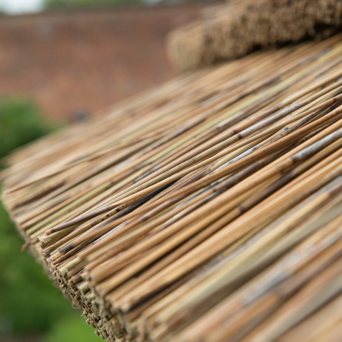 Hartwood 4.7m Premium Hexagonal Gazebo With Country Thatch Roof & Lining | Sheds.co.uk
