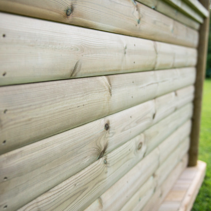 Hartwood 4m Premium Hexagonal Gazebo With Timber Roof | Sheds.co.uk