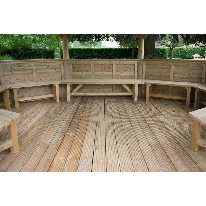 Hartwood 5.1m Premium Oval Gazebo With Timber Roof | Sheds.co.uk