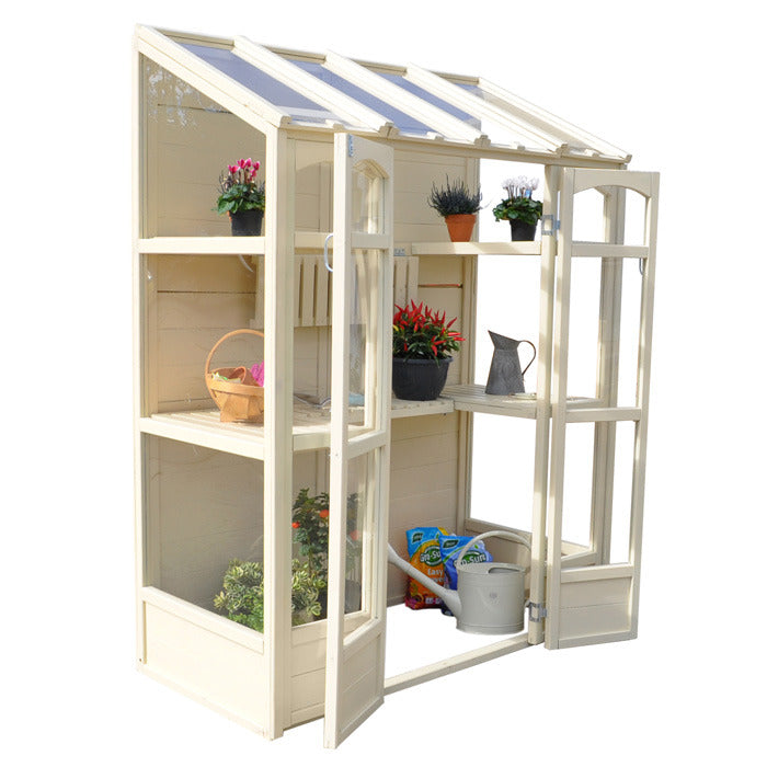 Hartwood 5' x 2' Victorian Tall Wall Greenhouse | Sheds.co.uk