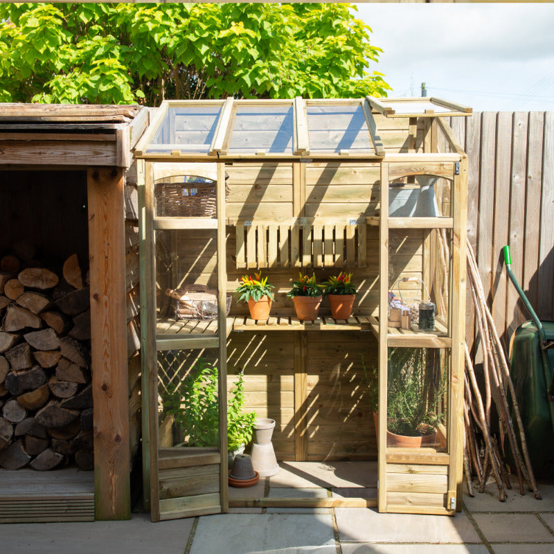 Hartwood 5' x 2' Victorian Tall Wall Greenhouse | Sheds.co.uk