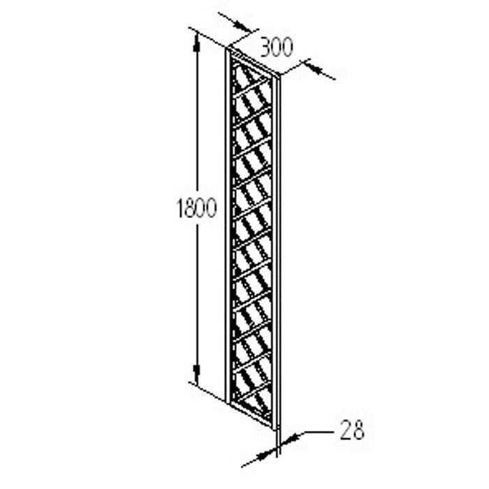 Hartwood 6' Diamond Lattice