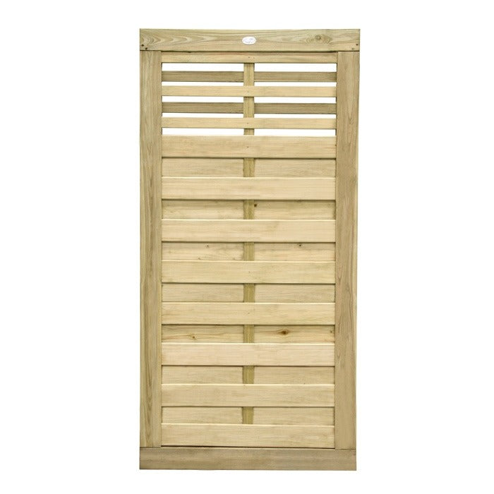 Hartwood 6' x 3' Horizontal Weave Gate With Slatted Top | Sheds.co.uk