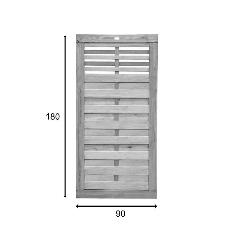 Hartwood 6' x 3' Horizontal Weave Gate With Slatted Top | Sheds.co.uk