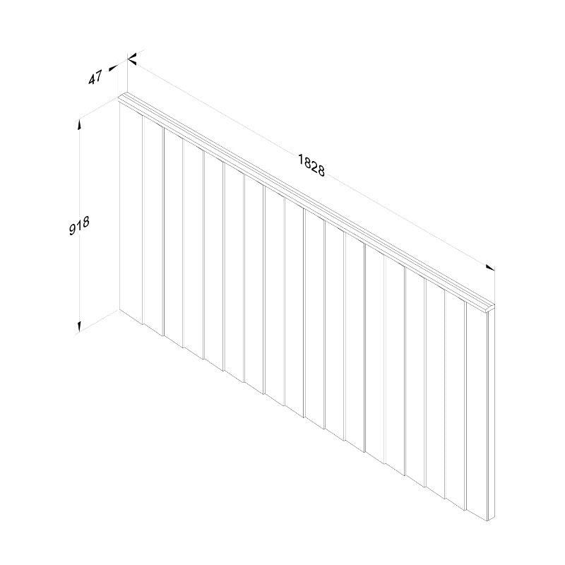 Hartwood 6' Pressure Treated Closeboard Fence Panel