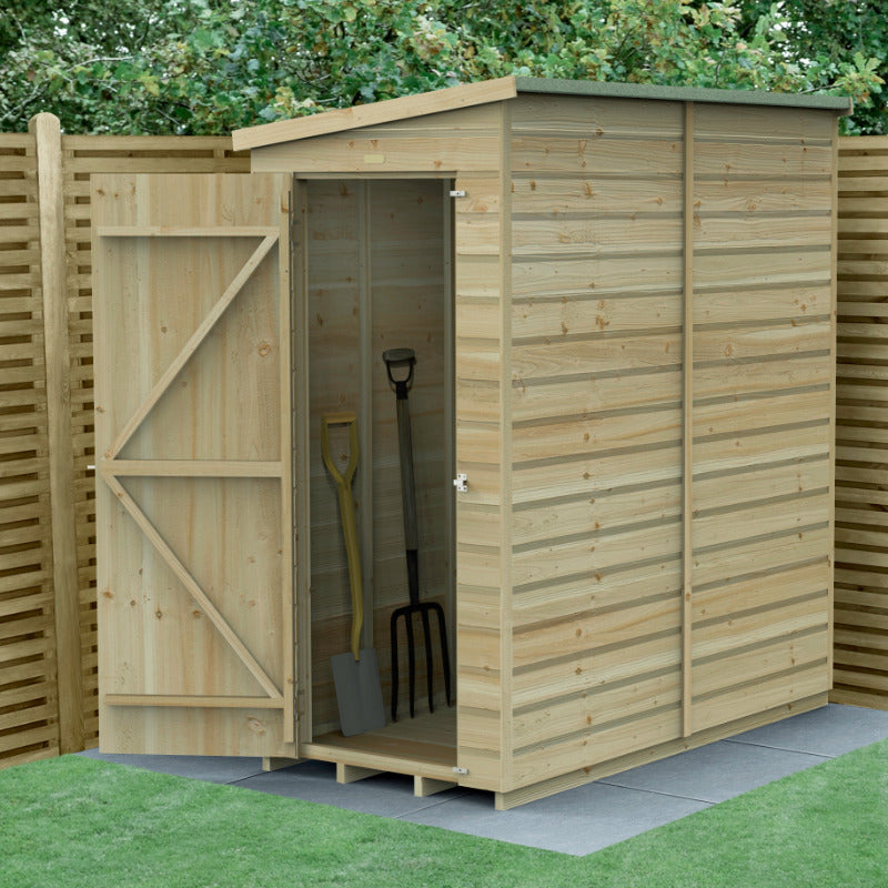 Hartwood 6' x 3' Pressure Treated Windowless Shiplap Pent Lean-To Shed | Sheds.co.uk