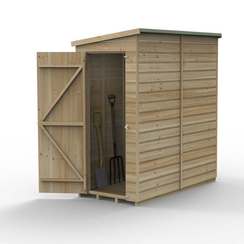 Hartwood 6' x 3' Pressure Treated Windowless Shiplap Pent Lean-To Shed | Sheds.co.uk