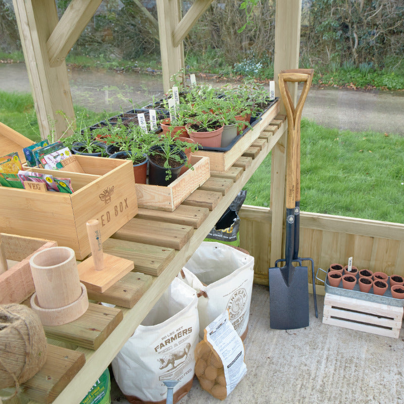 Hartwood 6' x 5' Pressure Treated Modular Vale Greenhouse | Sheds.co.uk