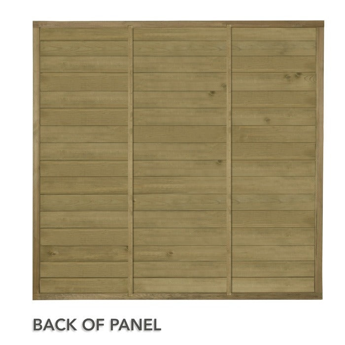Hartwood 6' x 6' Pressure Treated Horizontal Tongue & Groove Fence Panel | Sheds.co.uk