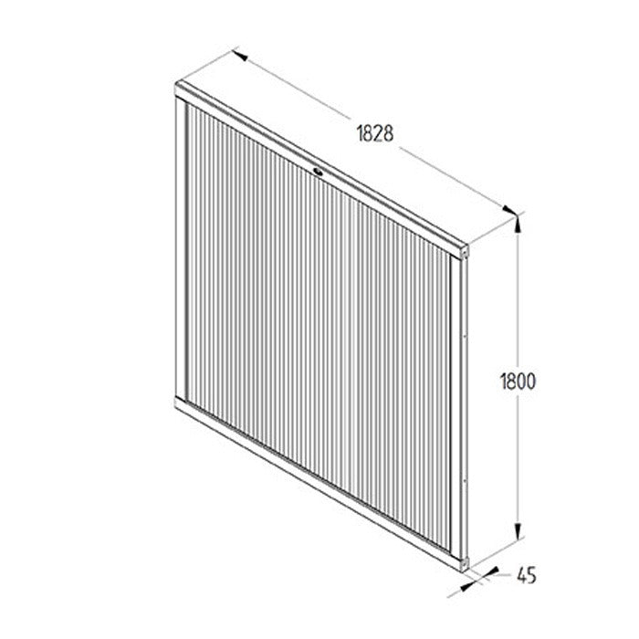 Hartwood 6' x 6' Decibel Noise Reduction Fence Panel | Sheds.co.uk