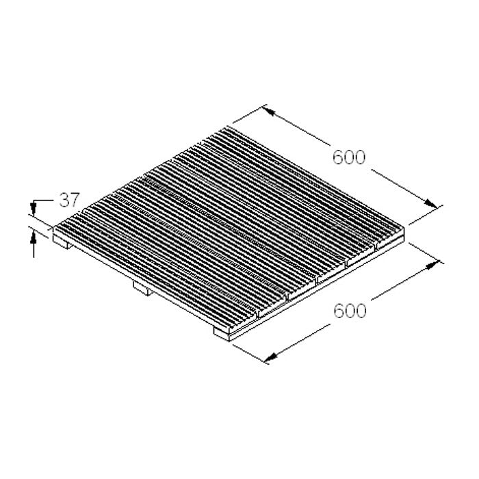 Hartwood 60cm Deck Tiles - Pack of 4
