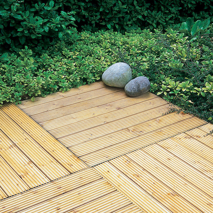 Hartwood 60cm Deck Tiles - Pack of 4 | Sheds.co.uk