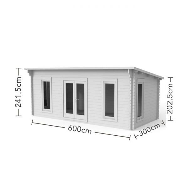 Hartwood 6m x 3m Aston Log Cabin