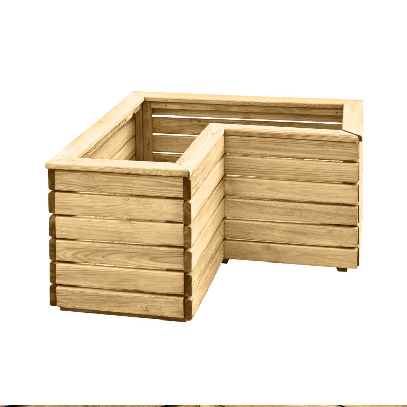 Hartwood 80cm Linear Corner Planter | Sheds.co.uk